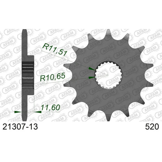 AFAM 21307 Front Sprocket