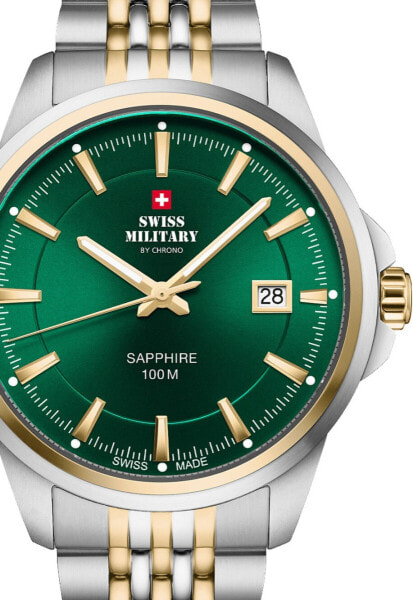 Swiss Military SM34104.06 Mens Watch Classic Sapphire Glas 40mm 10ATM