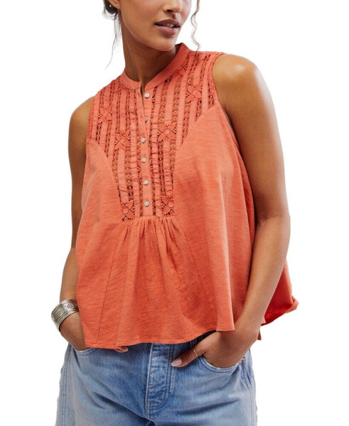 Women's Sunkissed Cotton Pointelle Tank Top