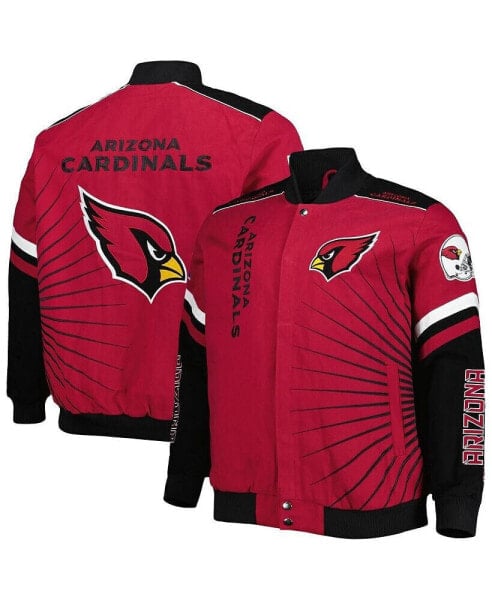 Куртка для мужчин G-III Sports by Carl Banks Arizona Cardinals Кардинальная, цвет Красный, Полная застежка, участвие в Зоне Риска.