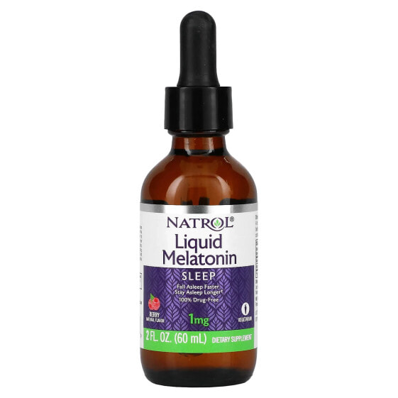 Liquid Melatonin, Berry, 1 mg, 2 fl oz (60 ml)