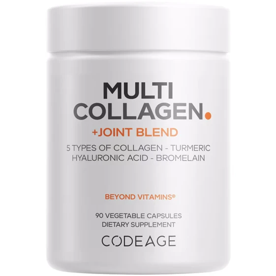 Codeage Multi Collagen Комплекс мультиколлагеновых пептидов для здоровья суставов 90 капсул 4231₽