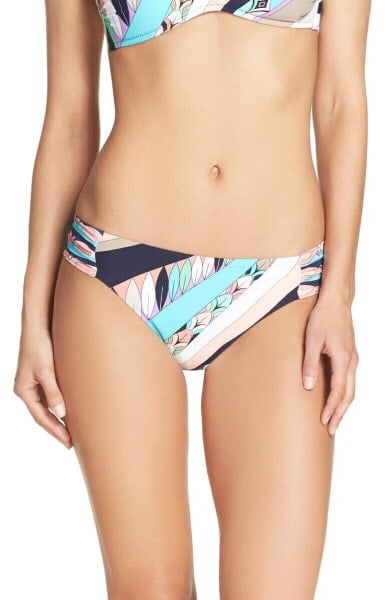 Trina Turk 167101 Women's Electric Wave Hipster Bikini Bottoms Multicolor Sz 8