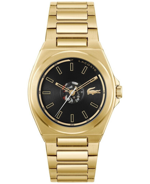 Men's Reno Gold-Tone Stainless Steel Bracelet Watch 42mm