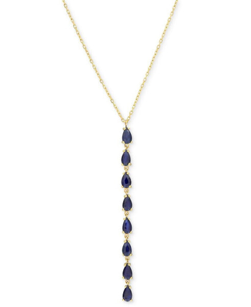 Macy's sapphire Lariat Necklace (2 ct. t.w.) in 10k Gold, 16-1/2" + 1" extender