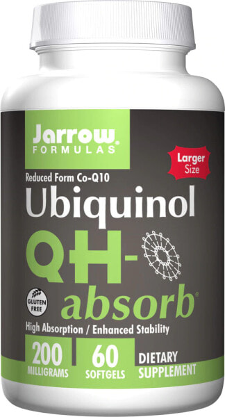 Jarrow Formulas Ubiquinol QH-absorb Канека-убихинол 200 мг - 60 гелевых капсул
