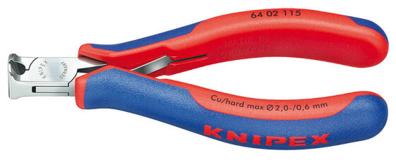 KNIPEX 64 02 115 - End-cutting pliers - Steel - Blue,Red - 11.5 cm - 94 g