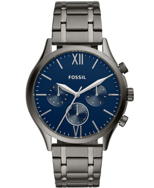 Часы и аксессуары Fossil Мужские часы Fenmore Multifunction Gunmetal Gray 44 мм