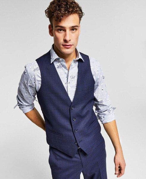 Men's Slim-Fit Wool Suit Vest, Created for Macy's
