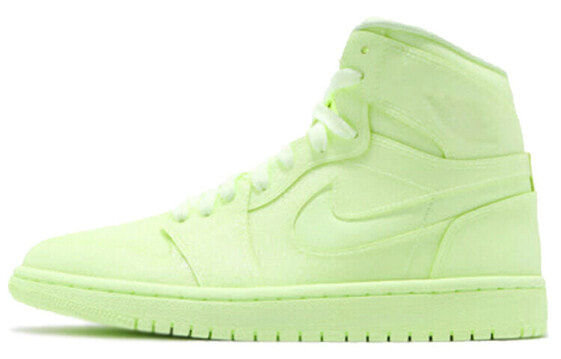 Кроссовки женские Nike Air Jordan 1 Retro High Barely Volt (Зеленый)