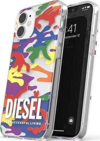 Чехол для смартфона Diesel DIESEL CLEAR CASE PRIDE CAMO AOP IPHONE 12 MINI MULTICOLOR