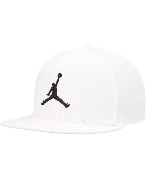 Men's White Pro Jumpman Snapback Hat