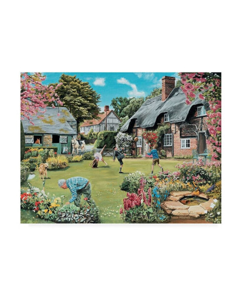 Trevor Mitchell A Cottage Garden Canvas Art - 36.5" x 48"