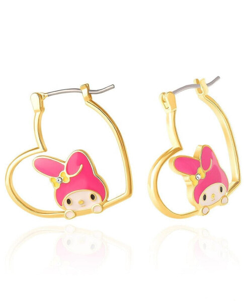 Sanrio My Melody Heart Hoop Earrings