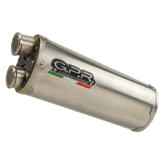 GPR EXHAUST SYSTEMS Dual CF Moto 800 MT Sport 22-24 Ref:E5.CF.11.DUAL.TO Titanium Slip On homologated muffler