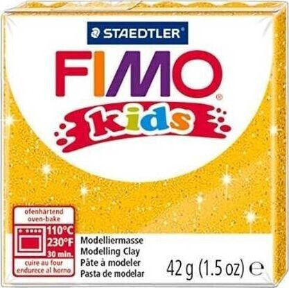 Fimo Masa plastyczna termoutwardzalna Kids brokatowy złoty 42g