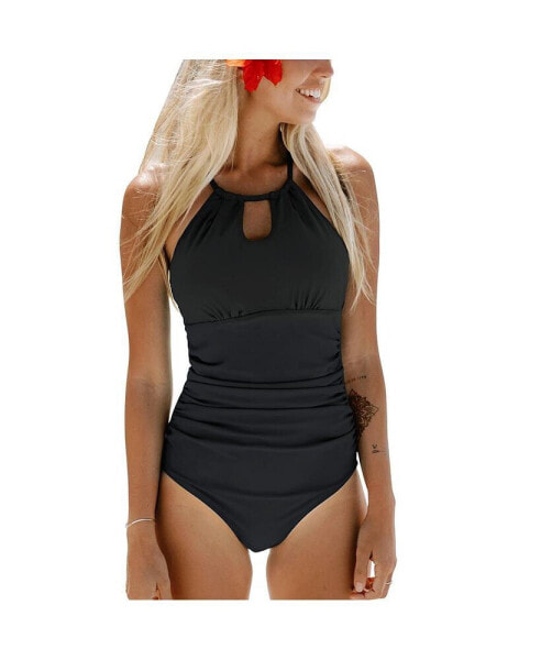 CUPSHE women's One Piece Swimsuit High Neck Cutout Tummy Control Swimwear  Bathing Suit Size: XSmall: Buy Online in the UAE, Price from 266 EAD &  Shipping to Dubai