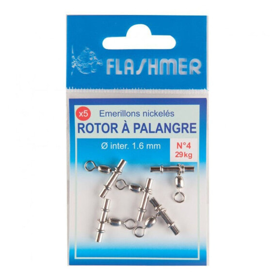 Вращающиеся карабины для паровой рыбалки FLASHMER Rotor A Palangre