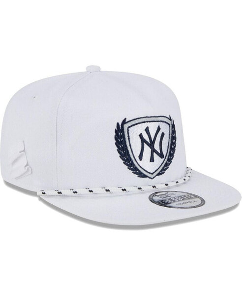 Men's White New York Yankees Golfer Tee 9FIFTY Snapback Hat