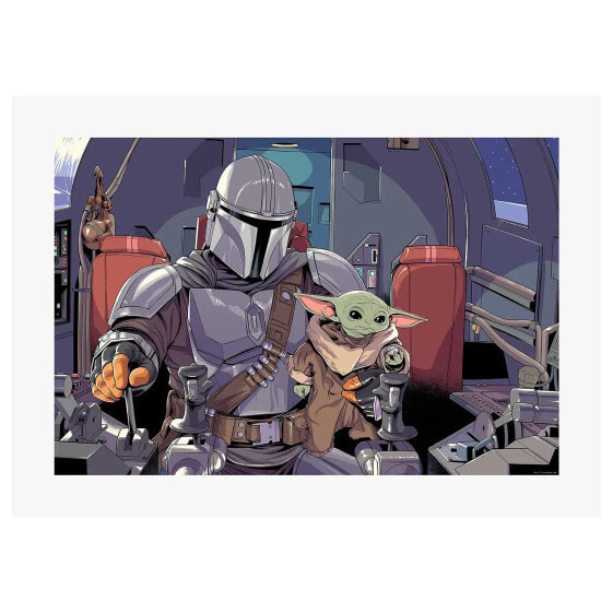 Картина детская Komar Mandalorian The Child Cockpit