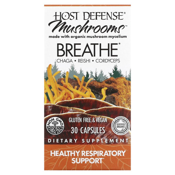 Mushrooms, Breath, 30 Capsules