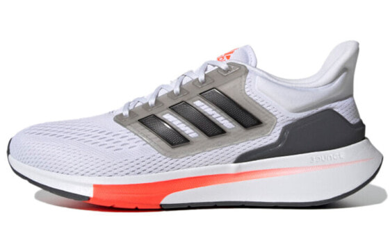 adidas EQ21 Run 耐磨防滑 低帮 专业跑步鞋 男款 白黑橙 / Кроссовки Adidas EQ21 Run H00511