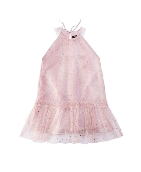 Toddler, Child Nina Shimmer Novelty Woven Dress