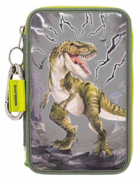 3-Fach Federtasche Dino