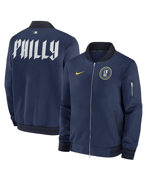 Куртка мужская Nike Philadelphia Phillies 2024 City Connect Authentic Collection Game Time Full-Zip Navy Бомбер