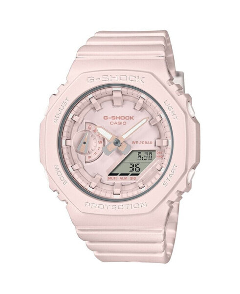 Women's Digital Quartz Monotone Pink Resin Analog Watch 42.9mm, GMAS2100BA4A