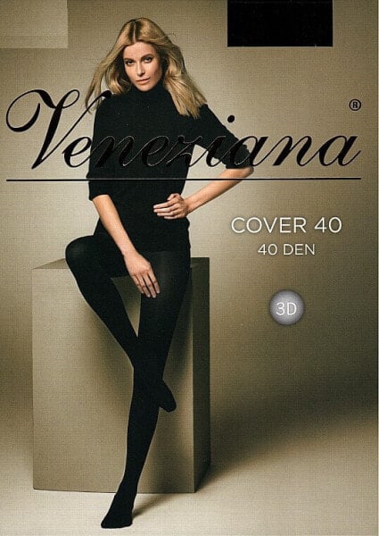 Strumpfhose für Damen Cover 3D 40 Den nero - Veneziana 4