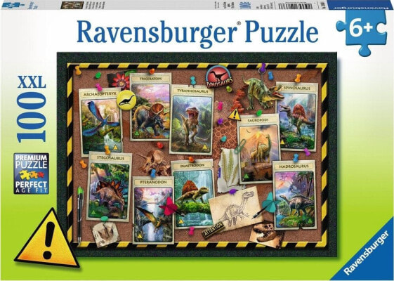 Ravensburger Puzzle 100 elementów - Kolekcja dinozaurów