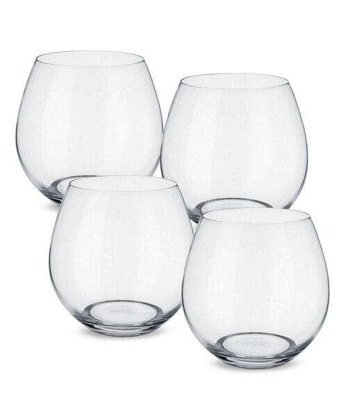 Entrée Juice or Red Wine Stemless, Set of 4