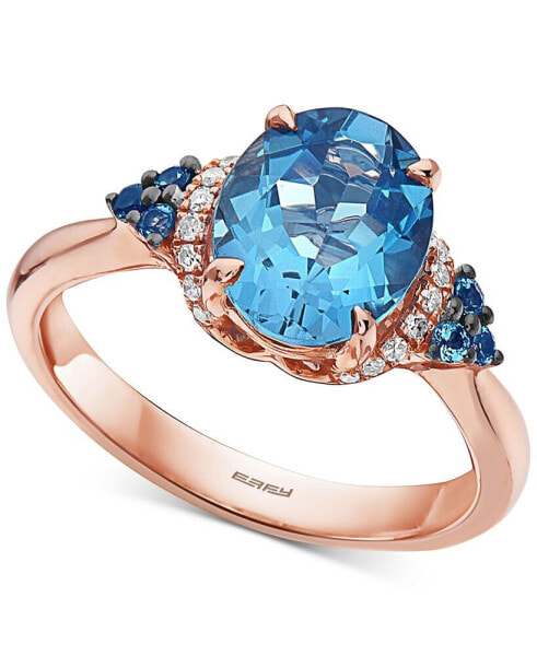 Кольцо EFFY London Blue Topaz & Diamond RG