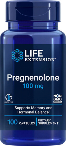 Life Extension Pregnenolone -- 100 mg - 100 Capsules