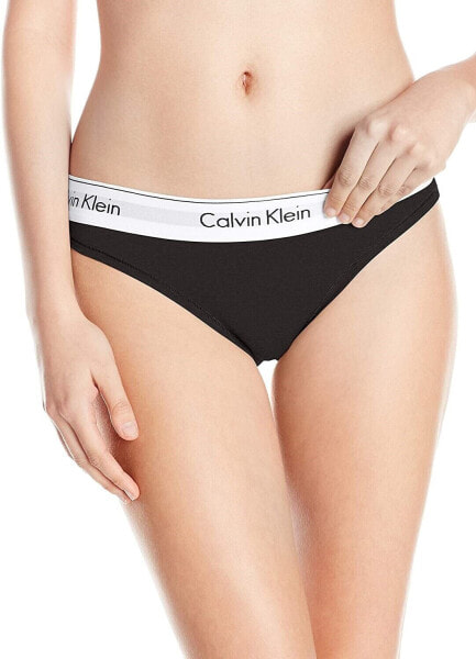 Трусы Calvin Klein 187914 Женские Бикини из современного хлопка черного цвета размер 2X-Large