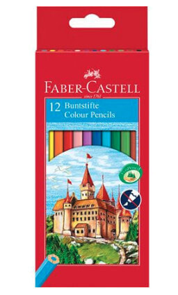 Цветные карандаши Faber-Castell 120112 - многоразовые 12 шт