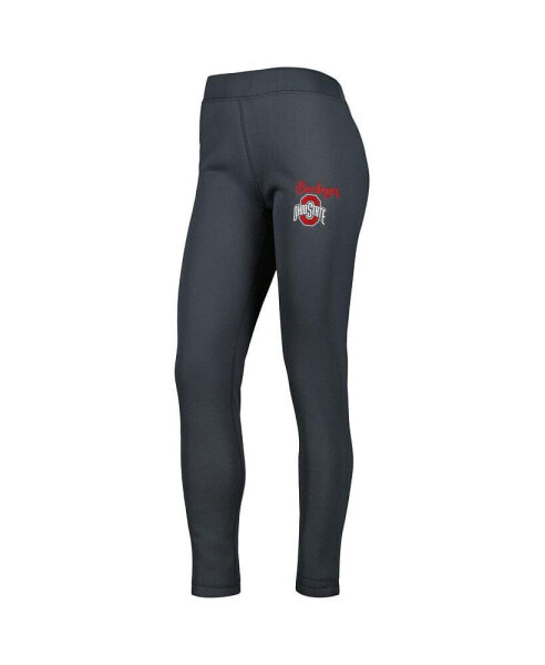 Women's Charcoal Ohio State Buckeyes Upbeat Sherpa Leggings