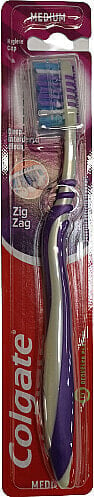 Zahnbürste Zig Zag Plus mittel №2 grau-violett