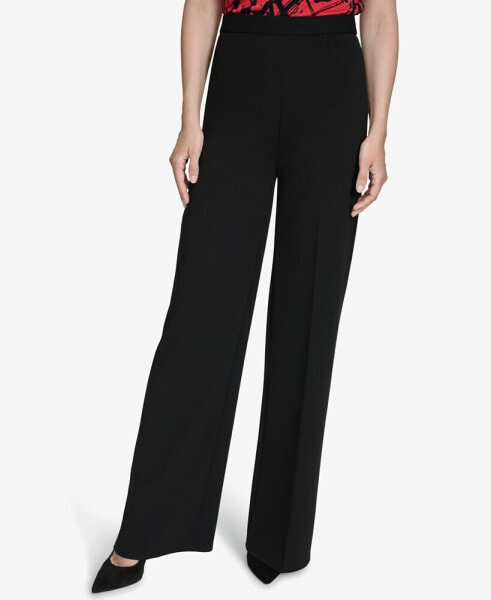 Women's Easy Mid-Rise Pull-On Wide-Leg Pants