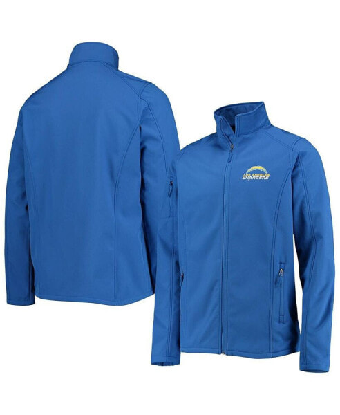 Men's Royal Los Angeles Chargers Big and Tall Sonoma Softshell Full-Zip Jacket