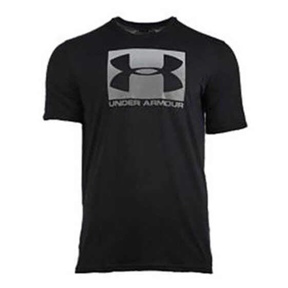 Мужская спортивная футболка черная с логотипом UNDER ARMOUR Boxed Sportstyle Short Sleeve T-Shirt