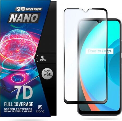 Crong Crong 7D Nano Flexible Glass - Szkło hybrydowe 9H na cały ekran OPPO realme C11