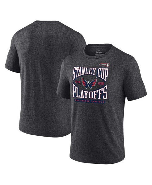 Men's Charcoal Washington Capitals 2022 Stanley Cup Playoffs Wraparound T-shirt