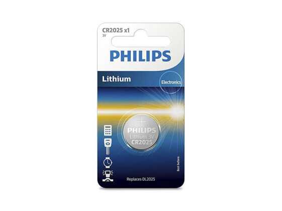 PHILIPS Lithium Batteries Cr2025 3V Pack 1