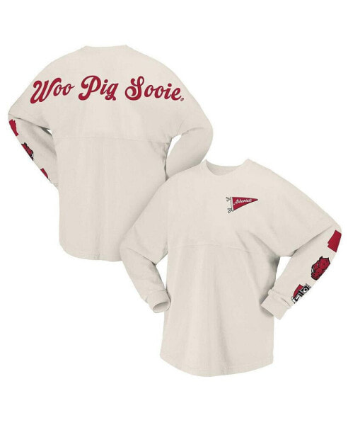 Women's Natural Arkansas Razorbacks Local Long Sleeve T-Shirt