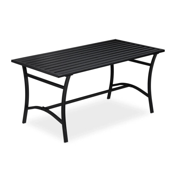 Садовый стол Relaxdays Gartentisch rechteckig schwarz