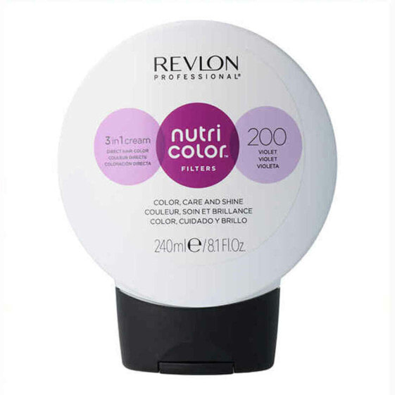 Permanent Dye Nutri Color Revlon 7258709200 200 Violet (240 ml) (240 ml)