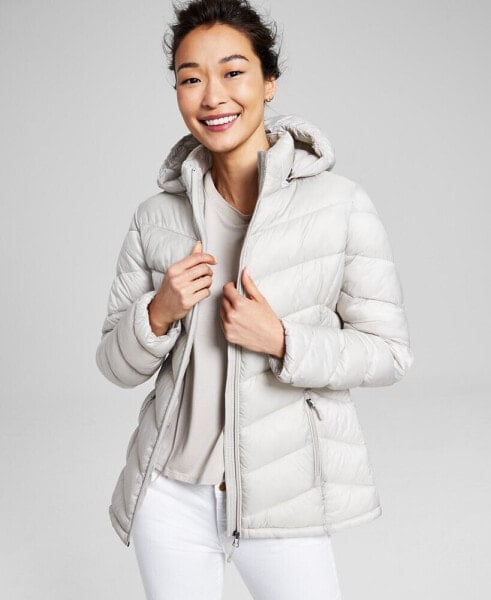 Куртка Charter Club женская пуховая с капюшоном Packable, создана для Macy's
