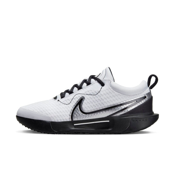 [DV3285-100] Womens Nike COURT ZOOM PRO HC 'WHITE BLACK (W)'